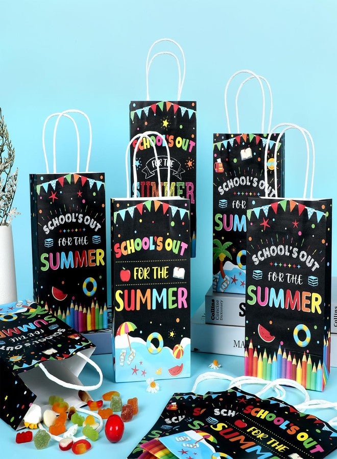 CHUNNIN 12pcs End of School Year Party Gift Bags Class Summer Party Favors School's Out Candy Treat Goodie Bags for Kids Summer Tropical Beach Pool Birthday Classroom Decoration Supplies - Image 4