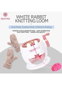 Sentro Little white rabbit wool knitting machine 22 Knitted Sweater adult children Hand Knitting machine  - Image 2