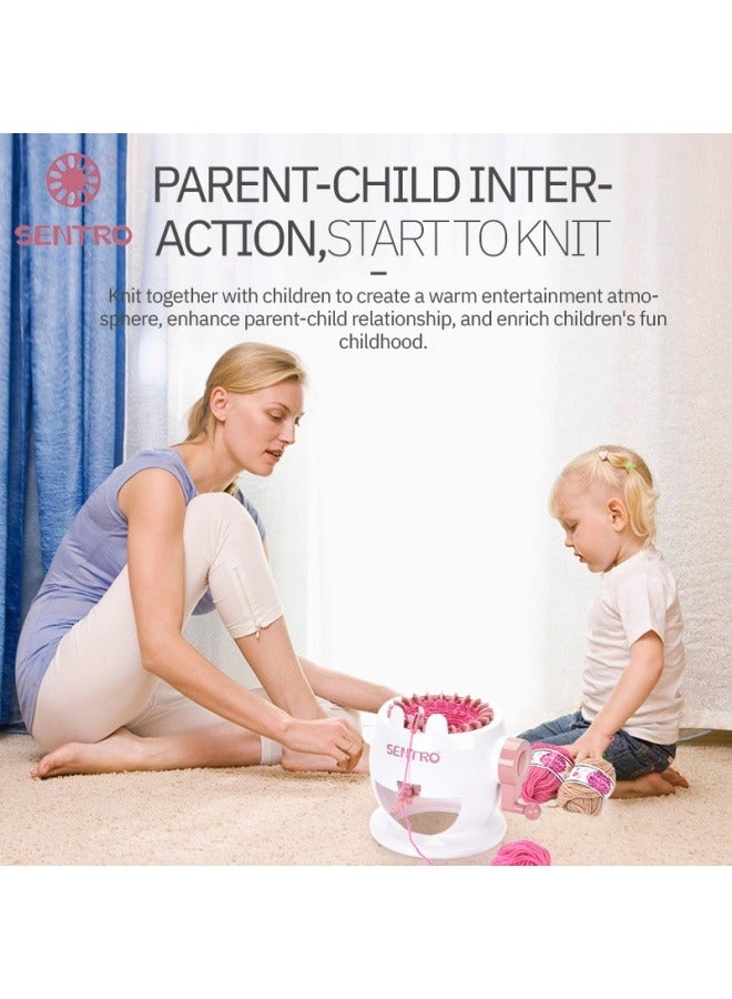 سينترو قليلا الأبيض أرنب الصوف آلة الحياكة 22 محبوك سترة الأطفال الكبار آلة الحياكة اليدوية - Image 5