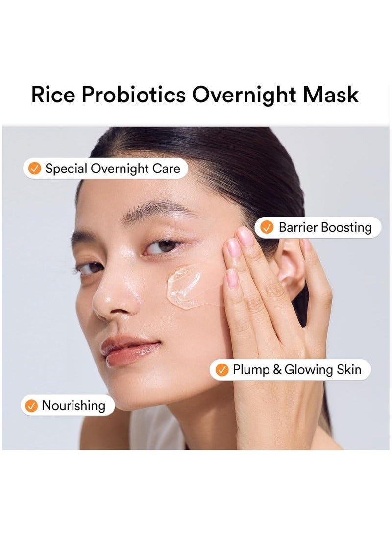 abib Rice Probiotics Overnight Mask Barrier Jelly 2.7 fl oz I Moisturizer for Slugging Intensive Hydrating Nourishing Face Sleep Sleeping Mask for Korean Skin Care jelly eye cream clay mask glass skin - Image 3