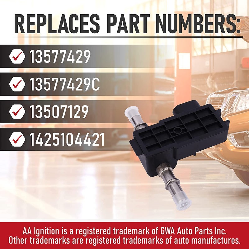 AA Ignition Replacement Flex Fuel Sensor, Compatible with Buick, Chevy, Cadillac, GMC - 2012-2021 - Replaces 13577429, 13507129 Lacrosse, ATS, SRX, Caprice, Equinox, Impala, Silverado 1500, Tahoe, Sierra 2500HD - Image 3