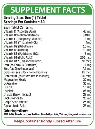 Nuception Fertility & Prenatal Vitamins for Women Reproductive Health | Conception Supplements with Myo-Inositol & Folic Acid to Treat Infertility & PCOS for Hormonal Balance & Ovulation (30 Tablets) - view 2