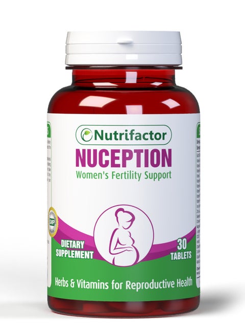 Nuception Fertility & Prenatal Vitamins for Women Reproductive Health | Conception Supplements with Myo-Inositol & Folic Acid to Treat Infertility & PCOS for Hormonal Balance & Ovulation (30 Tablets)