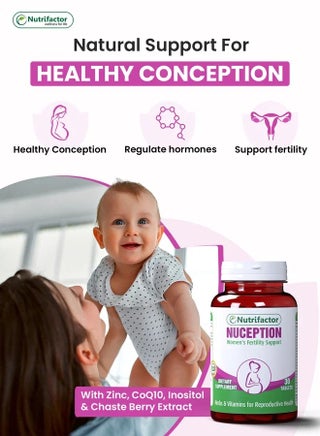 Nuception Fertility & Prenatal Vitamins for Women Reproductive Health | Conception Supplements with Myo-Inositol & Folic Acid to Treat Infertility & PCOS for Hormonal Balance & Ovulation (30 Tablets) - view 3