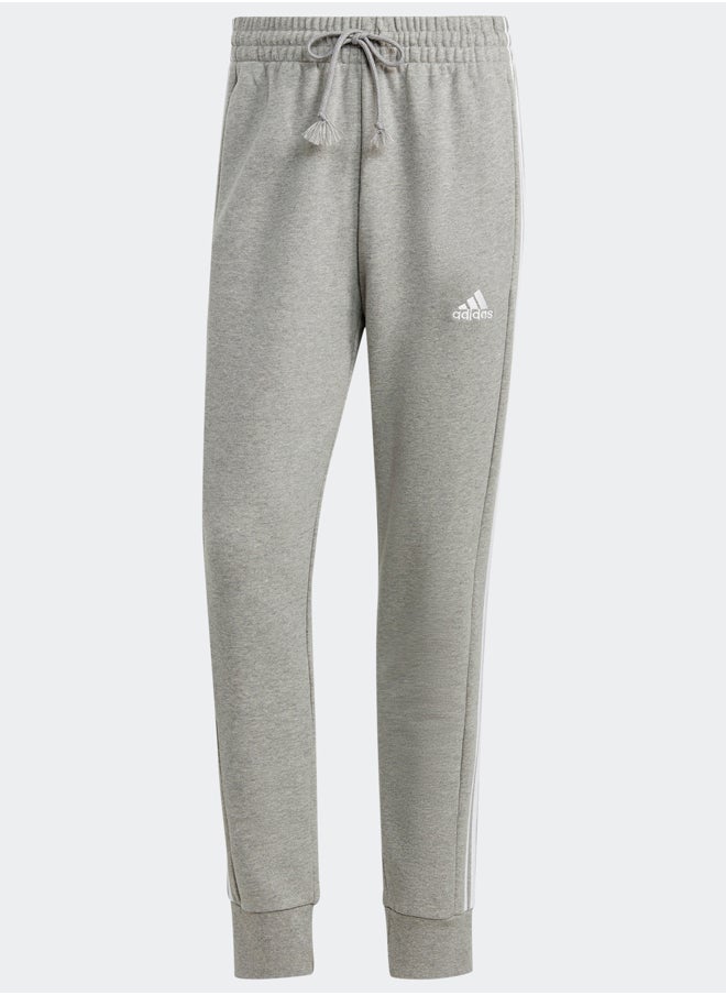 Adidas Essentials French Terry Tapered Cuff 3-Stripes Joggers  - Image 2