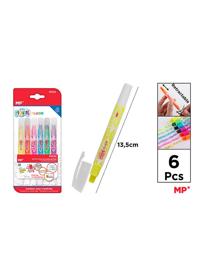 أم بي علامات الشمع الأبيض الفلورسنت - متعدد الالوان