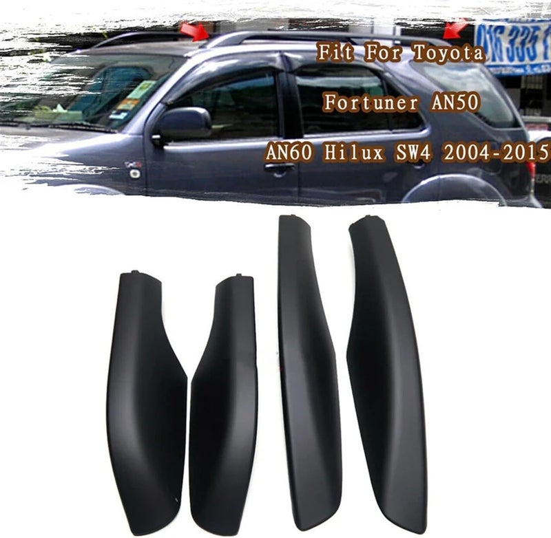 Wivplex 4pcs Car Roof Rack Rail End Cover for Toyota Fortuner - Image 4