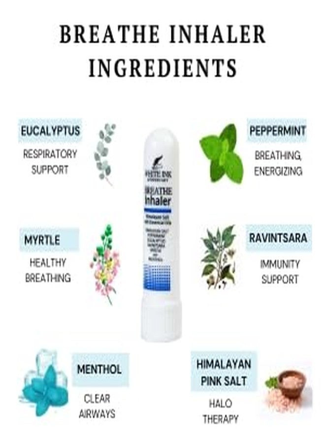 White Ink وايت إنك بريث | جهاز استنشاق بالزيوت العطرية الطبيعية: الأوكالبتوس والنعناع | احتقان | حساسية | تركيز | علاج الجيوب الأنفية بالعلاج العطري (2) - Image 4