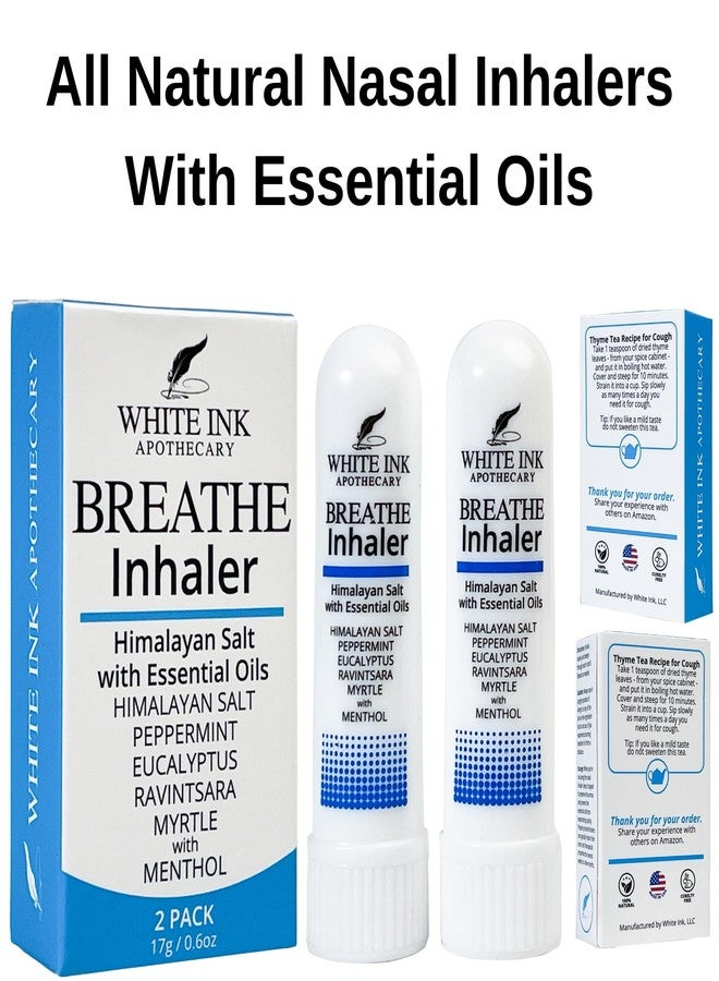 White Ink وايت إنك بريث | جهاز استنشاق بالزيوت العطرية الطبيعية: الأوكالبتوس والنعناع | احتقان | حساسية | تركيز | علاج الجيوب الأنفية بالعلاج العطري (2) - Image 5