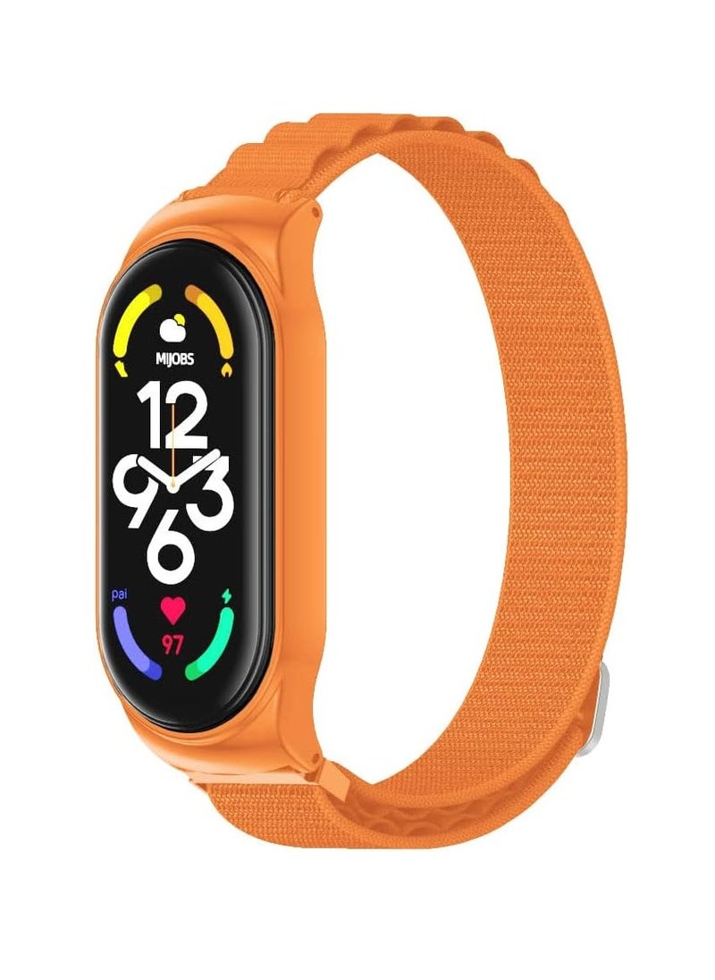 Generic Xiaomi Mi Band 9/Xiaomi Mi Band 8 strap, Braided Solo Loop for Xiaomi Band 8 Nylon Elastic Adjustable Replacement Wristband Xiaomi Smart Band 9/Xiaomi Smart Band 8 for Women Men  - Image 1