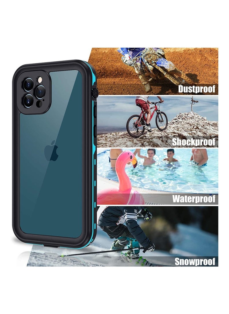 Generic - iPhone 12 Pro Case Waterproof IP68 Full Seal Underwater Cover with Built-in Screen Protector Heavy Duty Anti-Scratch Shockproof Snowproof Dustproof Waterproof Case for iPhone 12 Pro 6.1 5G, Teal - Image 1