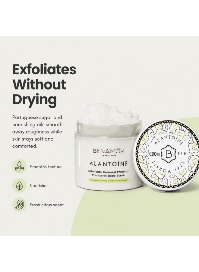Benamor Alantoíne Body Scrub 200ml | Exfoliating Sugar Body Scrub with Almond Oil, Argan Oil & Vitamin E | Removes Dead Skin, Smooths & Softens Dry Skin - Image 2