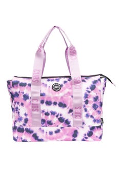 CUBS Double Face Tote Bag Multicolor Large Black Pineapples & Tie dye  - Image 1