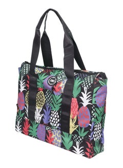 CUBS Double Face Tote Bag Multicolor Large Black Pineapples & Tie dye  - Image 5
