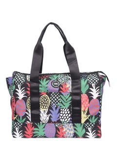 CUBS Double Face Tote Bag Multicolor Large Black Pineapples & Tie dye  - Image 3