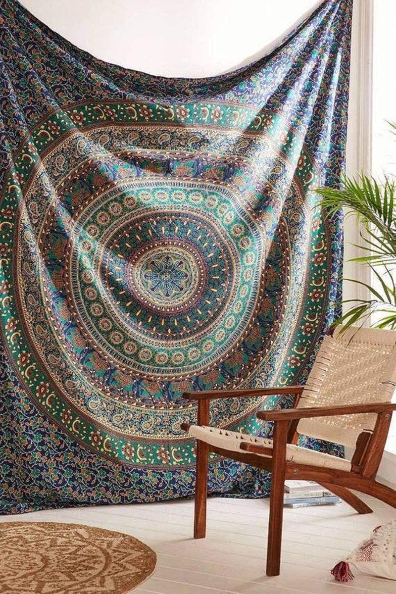 TI AMO Large Boho Indian Wall Hanging Mandala Tapestry 100 Cotton Handcrafted Handmade Bedspread Table Cloth Dorm Decor Hippie Bohemian Elephant - Image 2