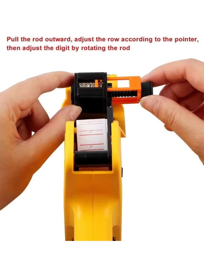 8 Digits Digital Tag Printer Handheld Price Label Price Tag Marker Machine Labeler Labeller Sticker - Image 3