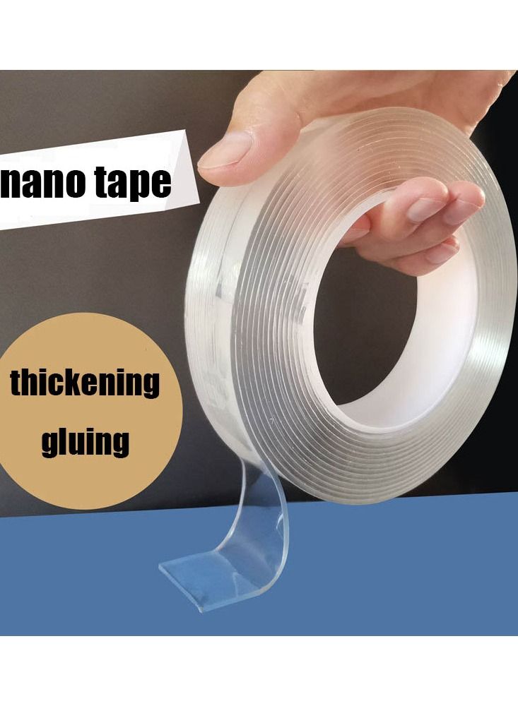 NIBEMINENT Unique Double-Sided Adhesive Reusable Anti-Slip Nano Gel Tape Transparent - Image 2