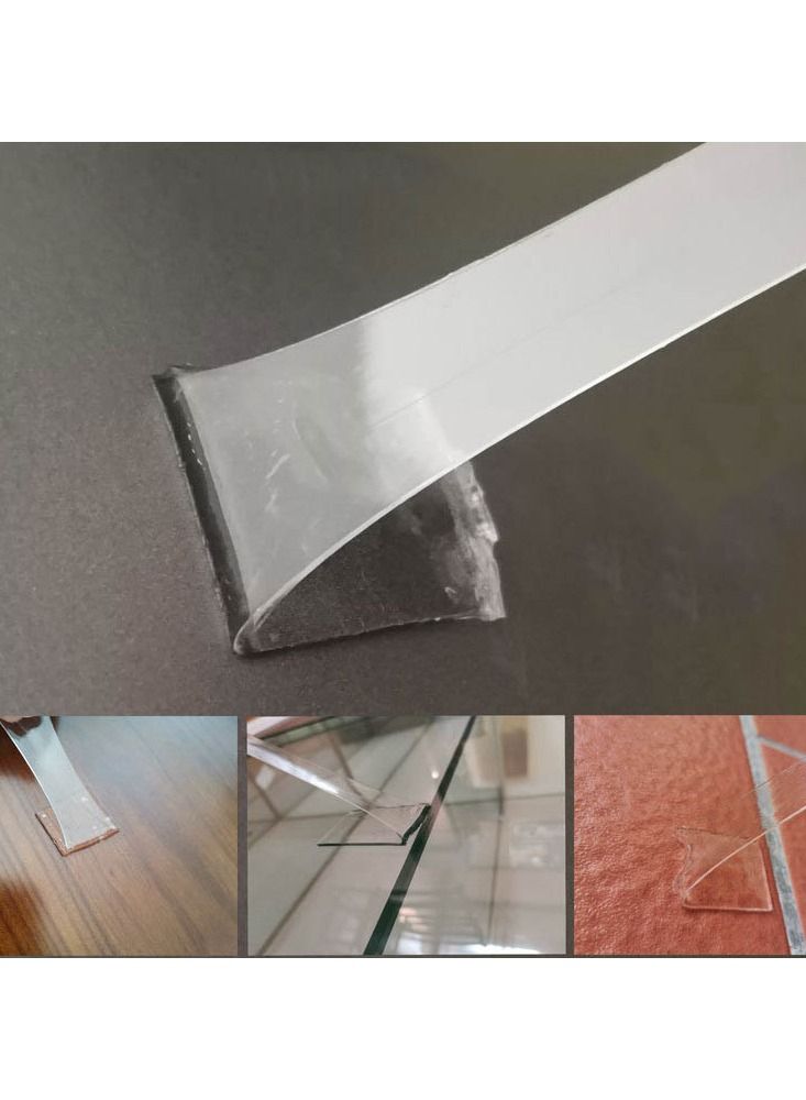 NIBEMINENT Unique Double-Sided Adhesive Reusable Anti-Slip Nano Gel Tape Transparent - Image 3
