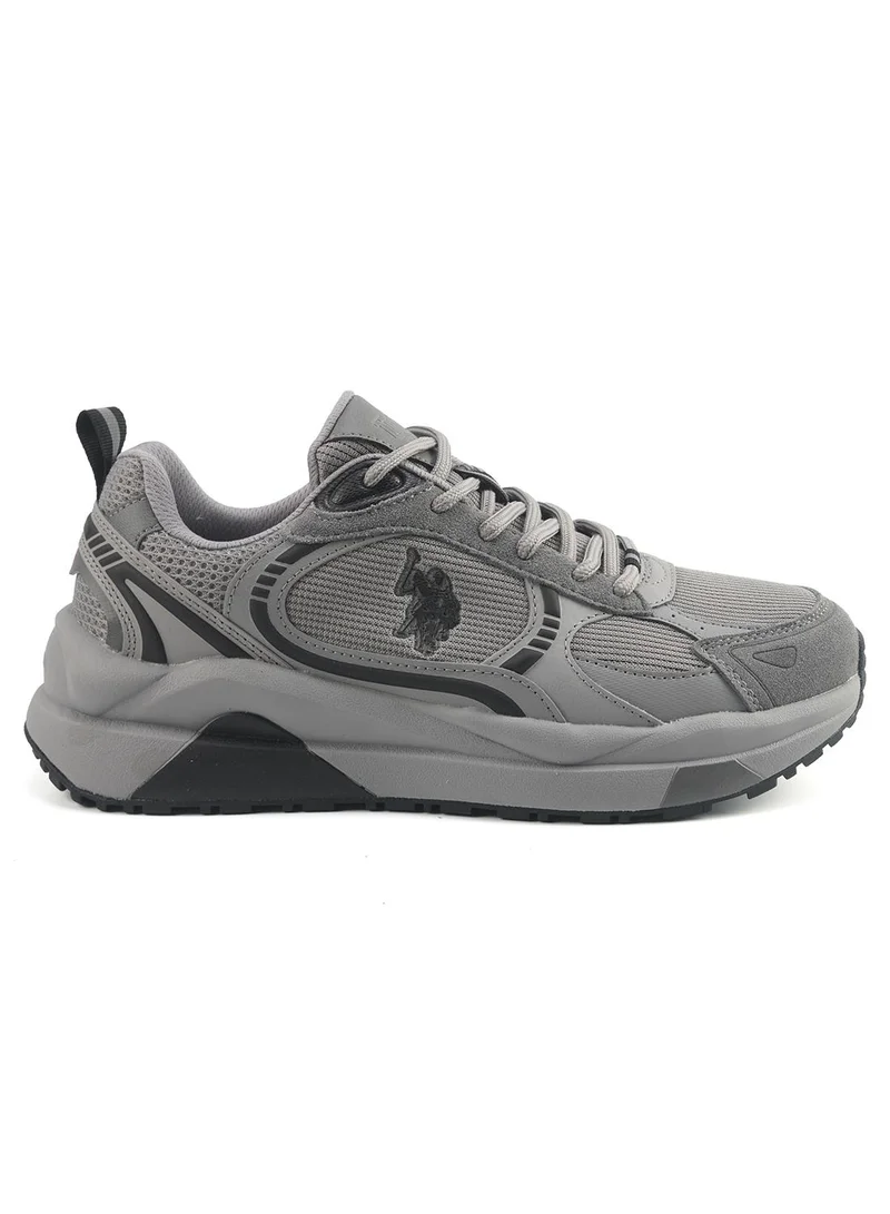 Men's Grey Low-Top Sneakers - Modern Design for All-Day Comfort