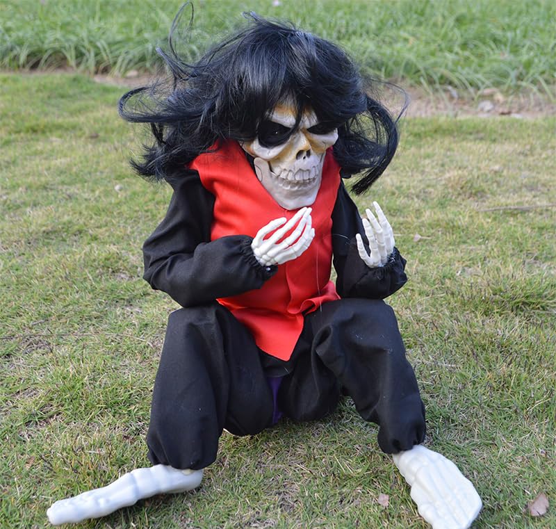 My Party Suppliers Jagmag Black Ghost Halloween Decor Halloween Horror Props Electric Crying Little Ghost Toy Tricky Scary Crying Bar Decoration Haunted House Party Decoration Light Music Halloween Decor  - Image 4