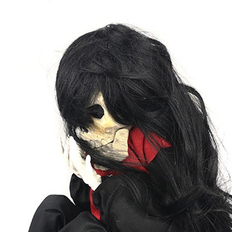 My Party Suppliers Jagmag Black Ghost Halloween Decor Halloween Horror Props Electric Crying Little Ghost Toy Tricky Scary Crying Bar Decoration Haunted House Party Decoration Light Music Halloween Decor  - Image 2