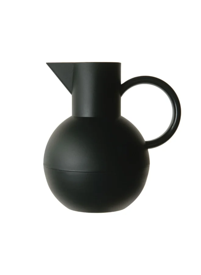 بارفيت قارورة عازلة للحرارة عالية الجودة تصميم عصري قلب زجاج أسود 1 لتر 2320_BLACK