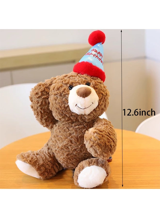 KANGLI 1 Pcs Teddy Plush Toy, Adorable Happy Birthday Teddy Bear, Teddy Bear for Special Occasions, Cuddly Small Brown Bear, for Girls, Boys, Children, Party,Birthday - Image 5
