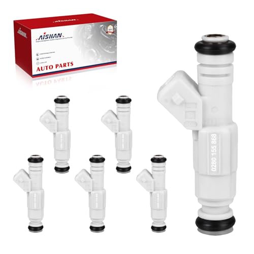 AISHAN 6PCS Fuel Injectors 4 Holes Compatible with Chevy Impala Monte Carlo for Buick Regal Park Avenue for Pontiac Bonneville for Oldsmobile LSS V6 38L Replace 0280155868 83211163 - Image 1