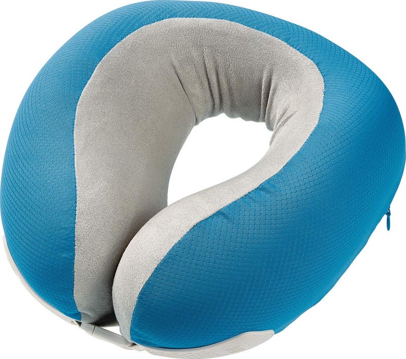 Go Travel Super Supportive  Ergonomic Memory Foam Dreamer Travel Neck Pillow Light Blue
