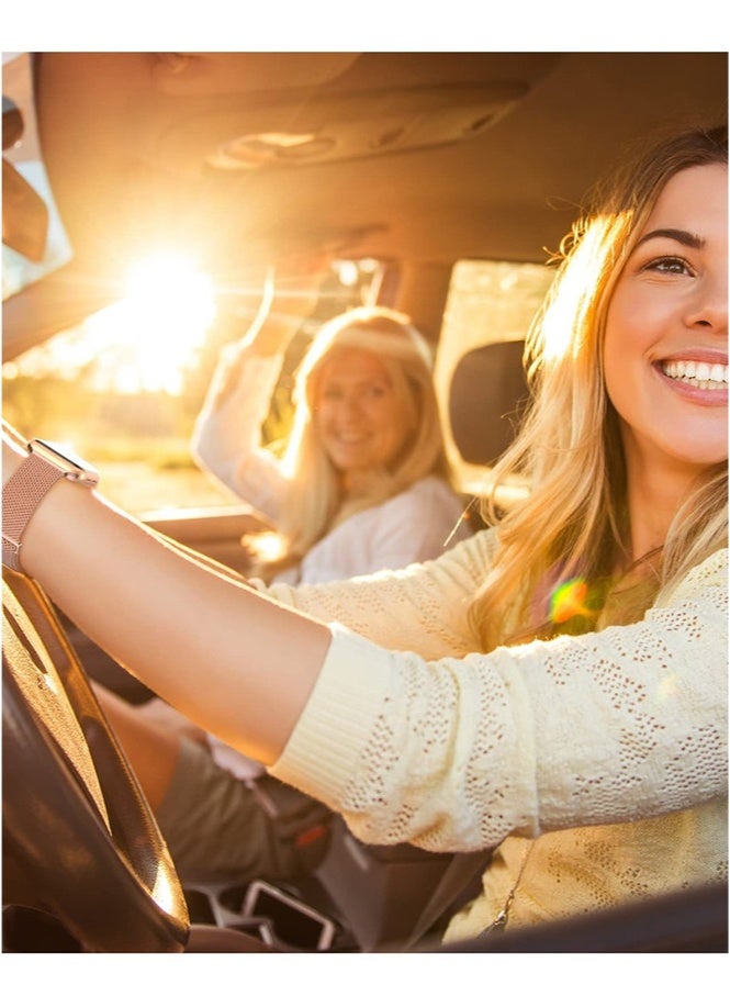 HL-Tech Compatible with Apple Watch Band 42mm 41mm 40mm 38mm for Women and Men, Magnetic Metal Stainless Steel Strap Wristband Compatible for iWatch Series 10 9 8 7 6 5 4 3 2 1 SE Rose Pink - Image 5