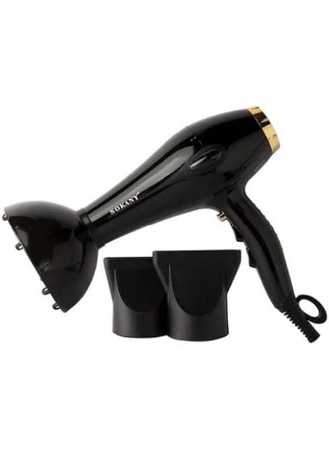 sokany Professional Hair Dryer with Ionic Technology, High Power Fast-Drying, Multiple Heat & Speed Settings, Concentrator Nozzle for Salon-Quality Styling, Lightweight and Ergonomic Design - Image 1