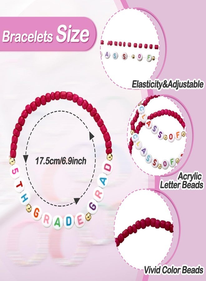 Quelay 32 Pcs 5th Grade Graduation Friendship Bracelet Gift Set Class of 2026 Adjustable Bracelets Bulk End of Year Student Gifts from Teacher 5th Grade Graduation Party Favors Birthday Party Decorations - Image 3