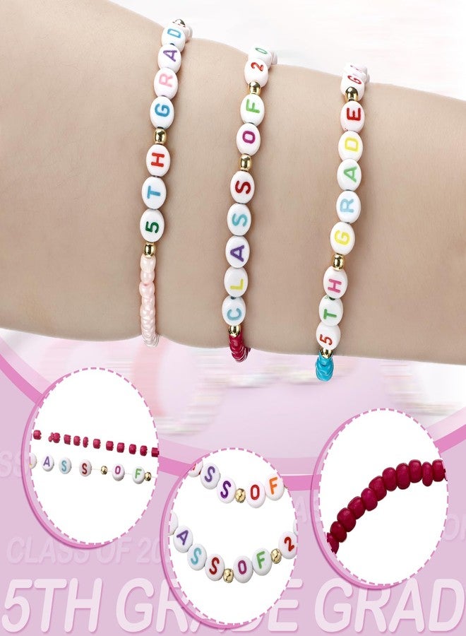 Quelay 32 Pcs 5th Grade Graduation Friendship Bracelet Gift Set Class of 2026 Adjustable Bracelets Bulk End of Year Student Gifts from Teacher 5th Grade Graduation Party Favors Birthday Party Decorations - Image 4
