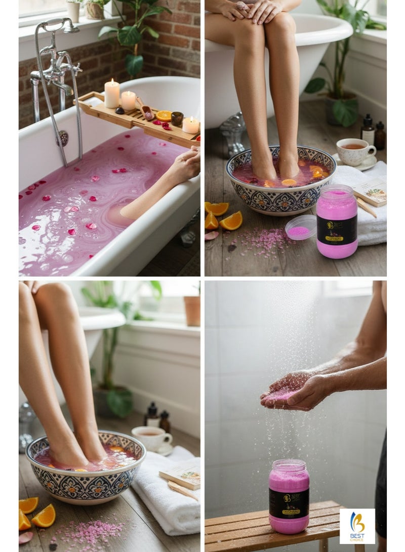 Best Choice Dead Sea Salt, Premium Natural Bath Salt, 5000g, Fine Crystals for Skin Body Hair Care and Relaxation (Mix Fruits) - Image 2