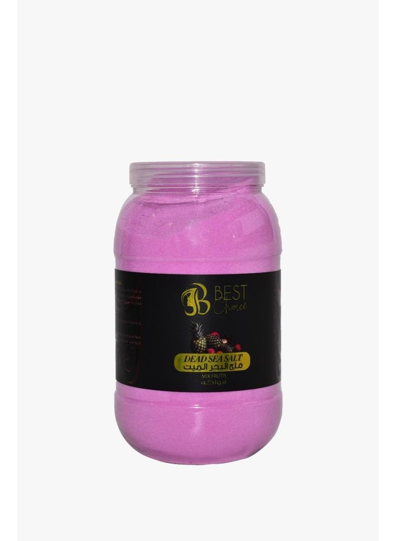 Best Choice Dead Sea Salt, Premium Natural Bath Salt, 5000g, Fine Crystals for Skin Body Hair Care and Relaxation (Mix Fruits) - Image 1