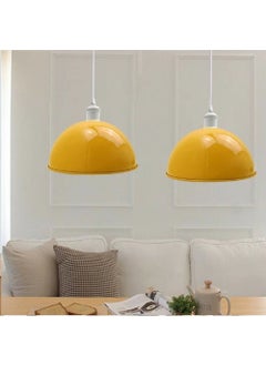 Riolight Modern, Vintage, Retro, Rustic Yellow 1xe27 Socket Metal Single Pendant Chandelier Note: 1 Piece.  - Image 2