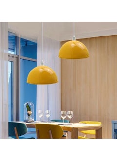 Riolight Modern, Vintage, Retro, Rustic Yellow 1xe27 Socket Metal Single Pendant Chandelier Note: 1 Piece.  - Image 1