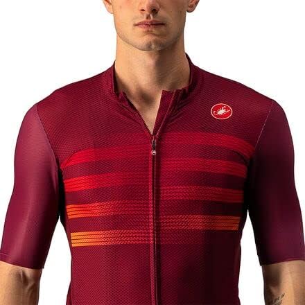 Castelli Endurance Pro Jersey  Mens BordeauxRedOrange M - Image 3