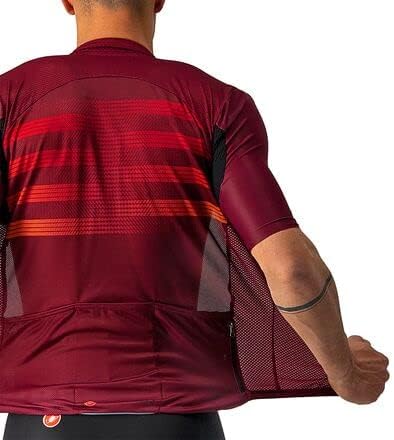 Castelli Endurance Pro Jersey  Mens BordeauxRedOrange M - Image 5