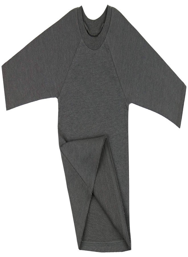 ToBeInStyle Baby Crew Raglan Long Sleeve Sweat Shirt Pullover - D.H. Gray - 12M - Image 2