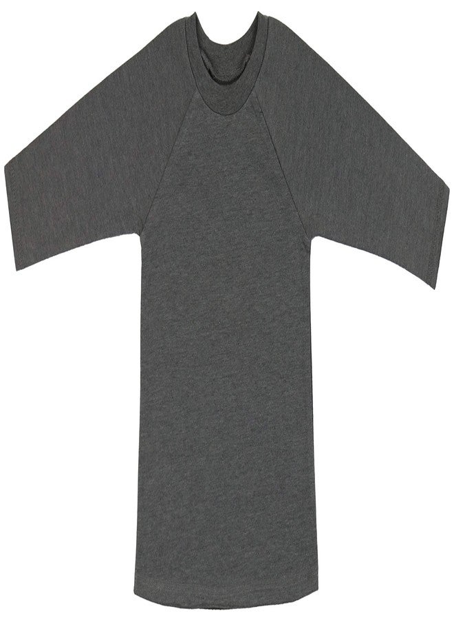 ToBeInStyle Baby Crew Raglan Long Sleeve Sweat Shirt Pullover - D.H. Gray - 12M - Image 1