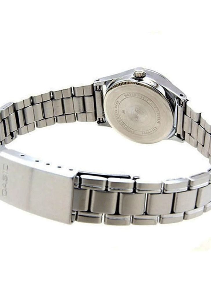 Casio Women Watch Analog Date Display Balck Dial Stainless Steel Band LTP-V004D-1BUD - Image 3