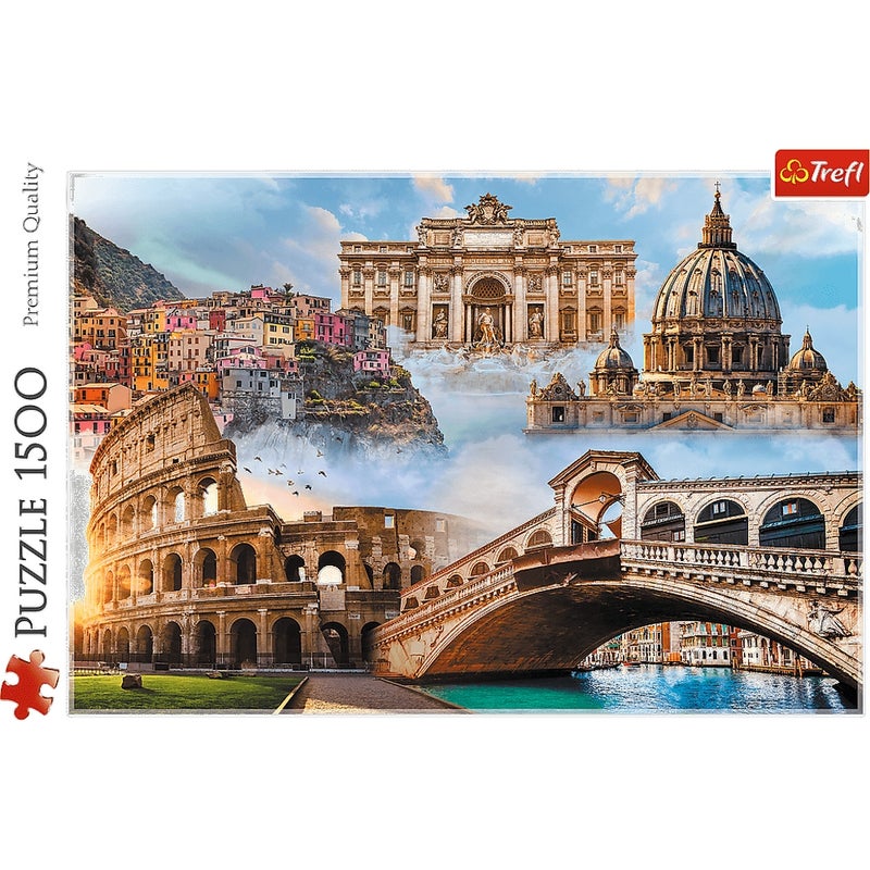 Trefl - Favorite places in Italy Puzzle (1500 Pcs) - 26203 - Image 1
