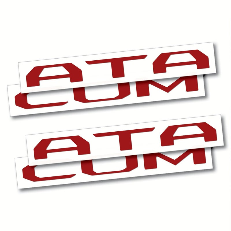 Tagsignlogy 2 Sets Prime Series UV Weatherproof Vinyl Decals for Glove Box Dashboard Letter Inserts Compatible fits Tacoma 20242026 Gloss Ruby Red - Image 3