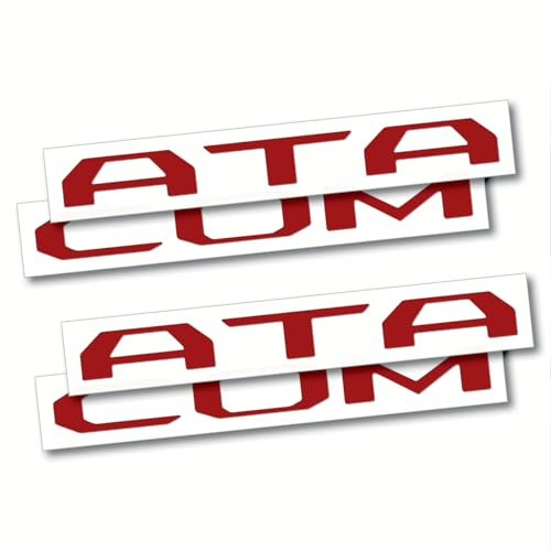 Tagsignlogy 2 Sets Prime Series UV Weatherproof Vinyl Decals for Glove Box Dashboard Letter Inserts Compatible fits Tacoma 20242026 Gloss Ruby Red - Image 1