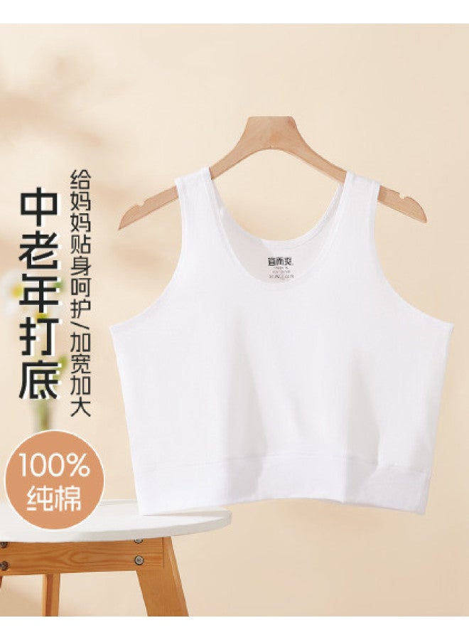 Your Sun Middle-Aged And Elderly Short Sleeveless Vests, Loose-Fitting Underwear For Seniors, Lightweight Summer T-Shirts - Image 1