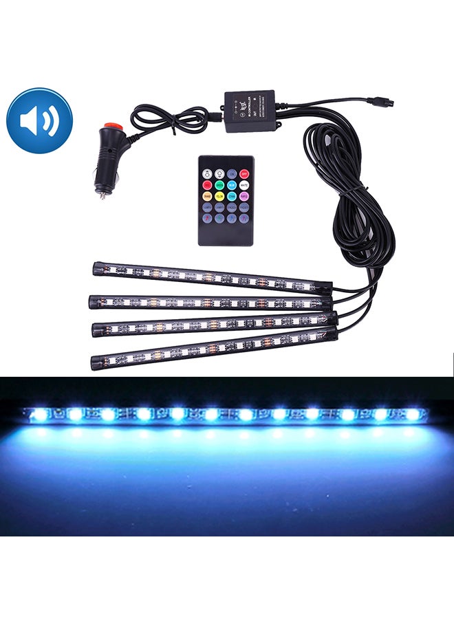 Loquat 4-In-1 Universal Car LED Atmosphere Lights Colorful Lighting Decorative Lamp, With 48LEDs SMD-5050 Lamps - Image 2
