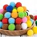 RAINFLOW Mini Pom Poms Small PomsMulticolor Assorted PomsPompones para ManualidadesFuzzy Ball for DIY CraftsArts and ChristmasSummer Holiday PartyHats04 Inch 1cm 1800 Pcs - Image 2