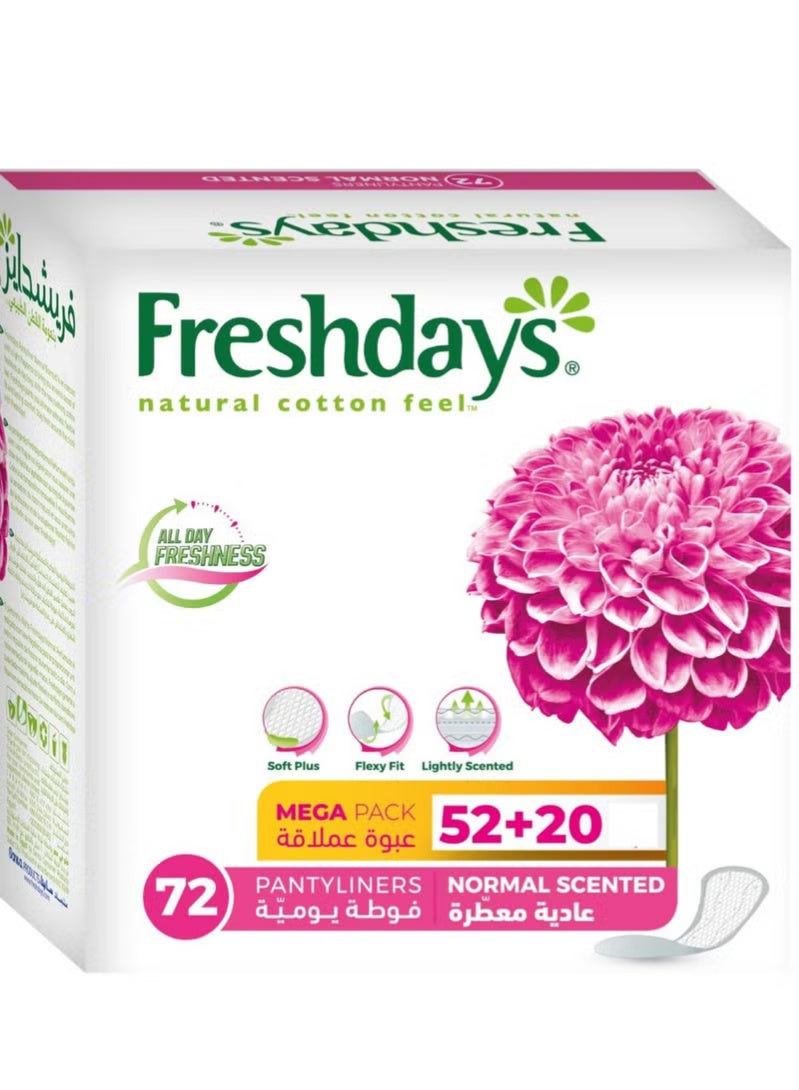فريش دايز فريشدايزفوط يومية عادية معطرة 72 فوطة - Image 2